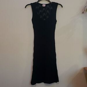 Great American Sportswear, Size Medium, Black Crochet cover-up